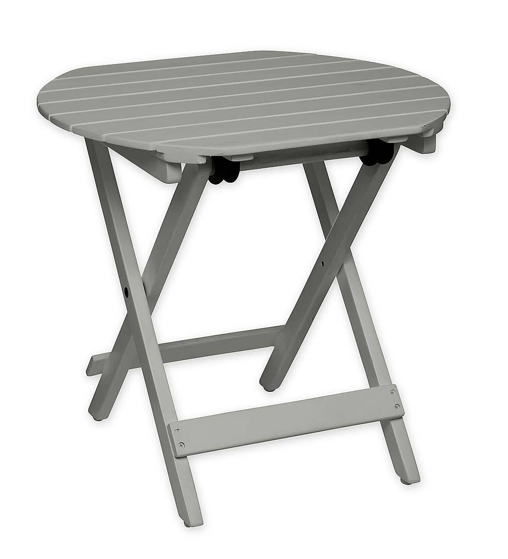 Blue Eucalyptus Wooden Side Table Z556