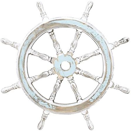 24-Inch Wood Ship Wheel Nautical Decor S46380