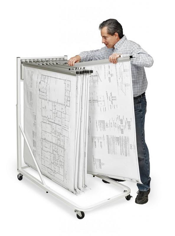 Vertical File Rolling Stand S444