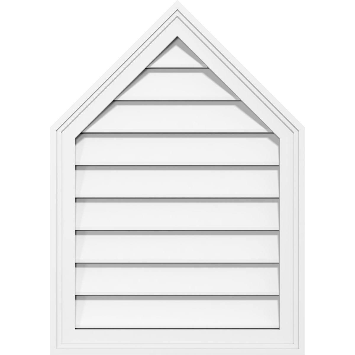 Peaked Top Surface Mount PVC Gable Vent U795