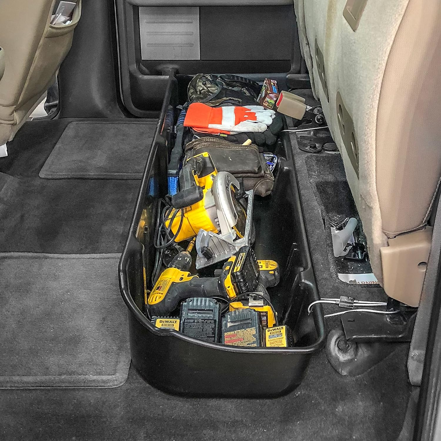 Under Seat Storage Box for Ford F-150 SuperCrew Crew Cab 2009-2014 K8413