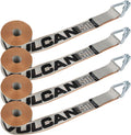 Winch Strap with Heavy Wire Hook, 2 Inch x 15 Foot, 4 Pack, 3,300 Pound Safe Working Load V100270