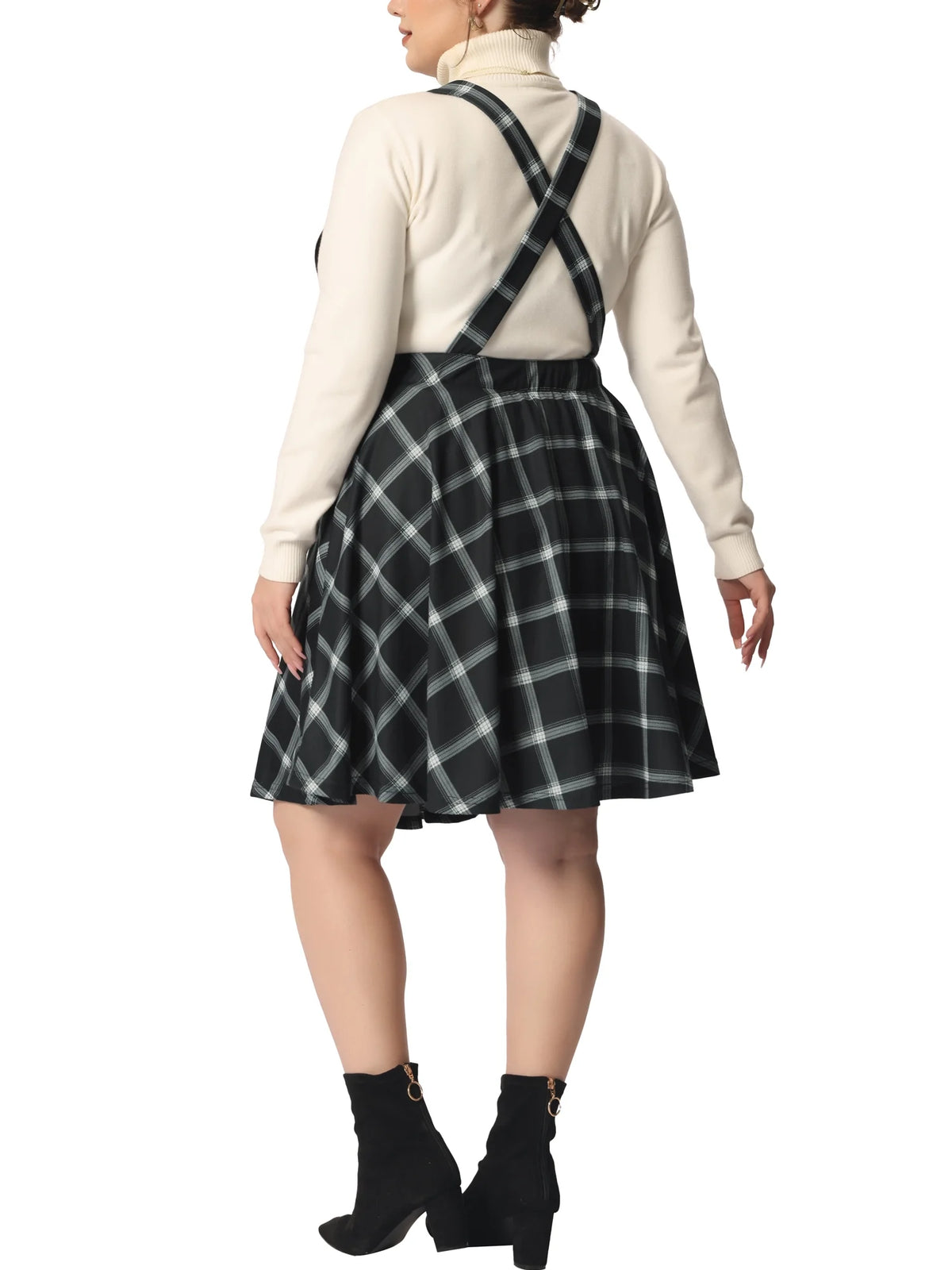 Plaid Overalls B641