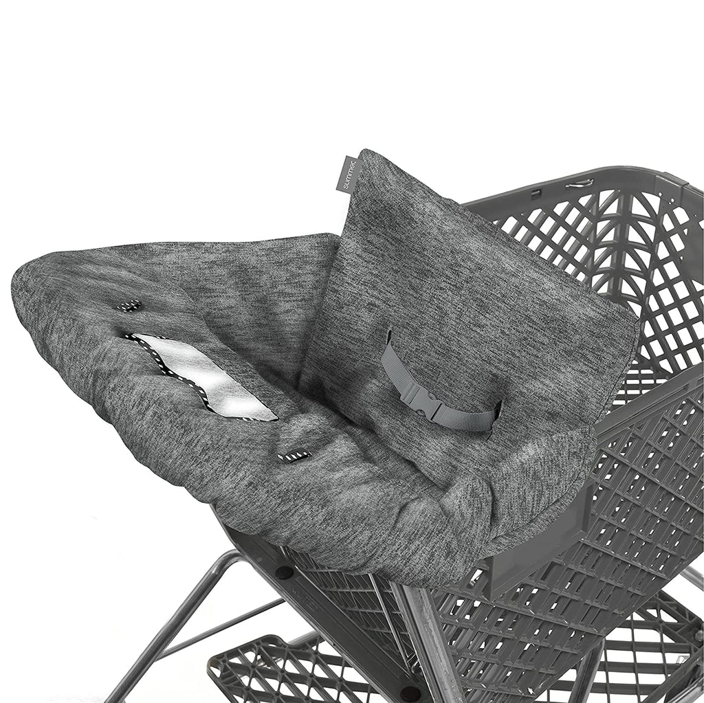 2-in-1 Full Coverage Shopping Cart Cover and High Chair Cover with Removable Seat Positioner U3487