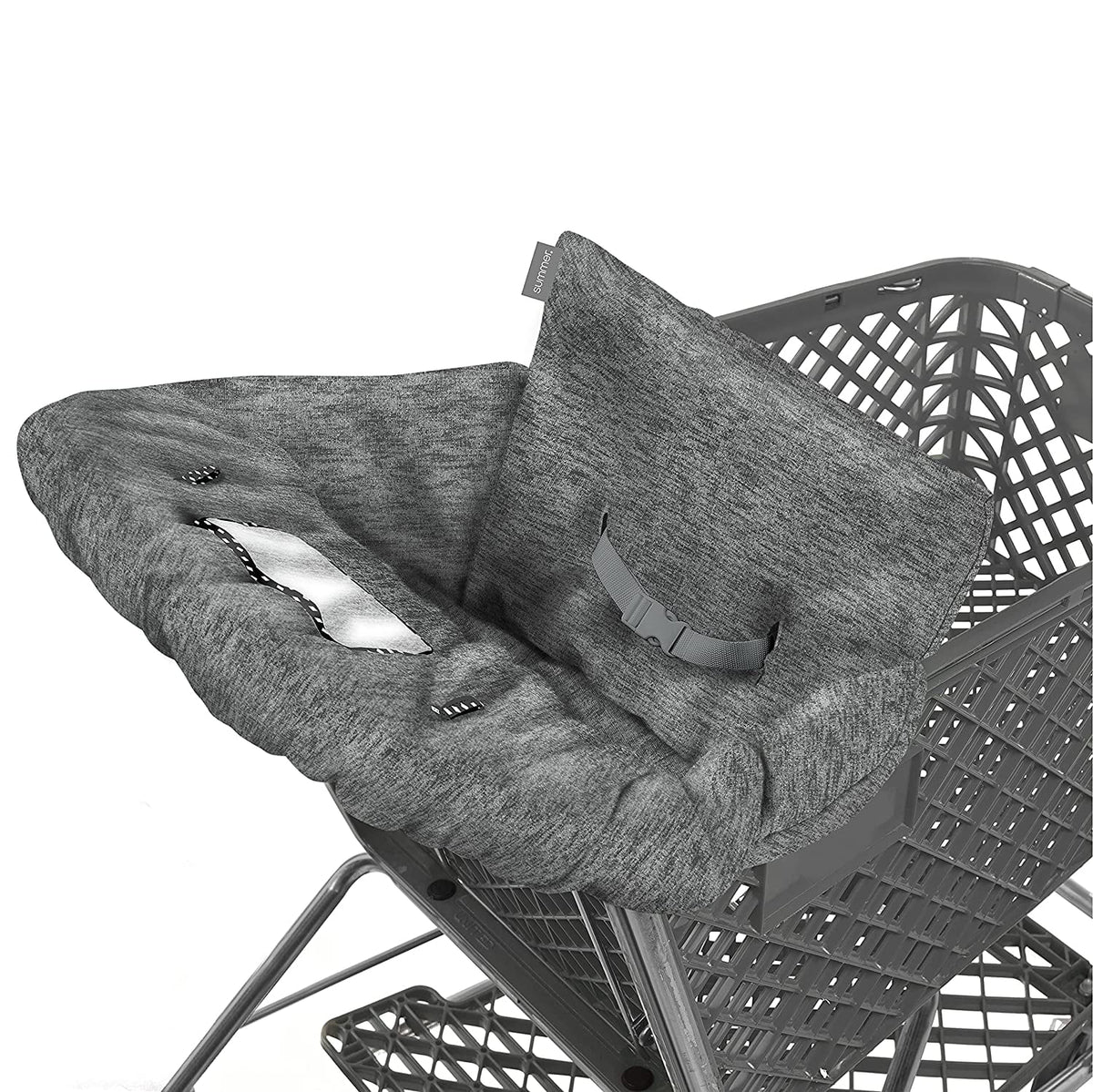 2-in-1 Full Coverage Shopping Cart Cover and High Chair Cover with Removable Seat Positioner U3487