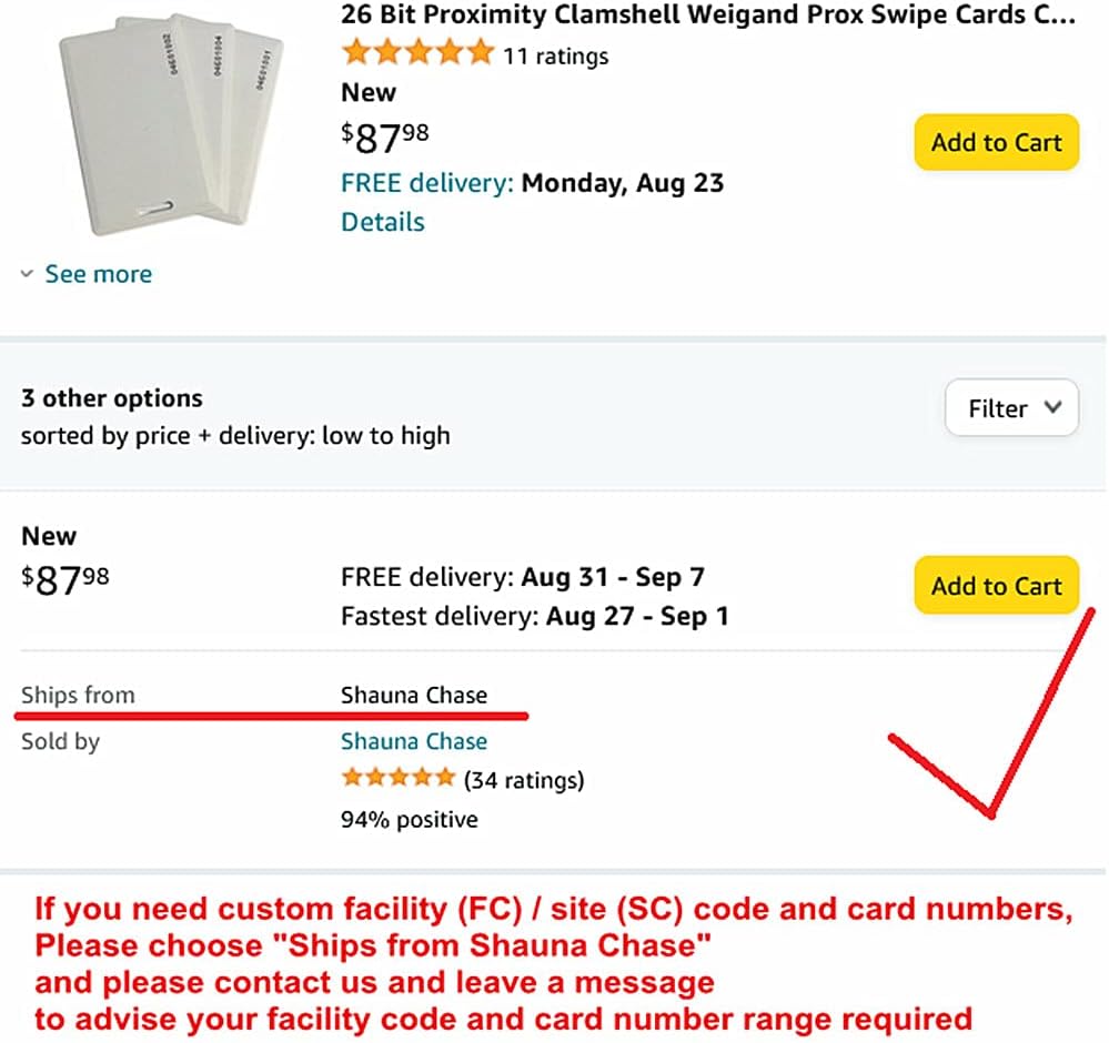 Proximity Swipe Cards (100 pcs) T2268