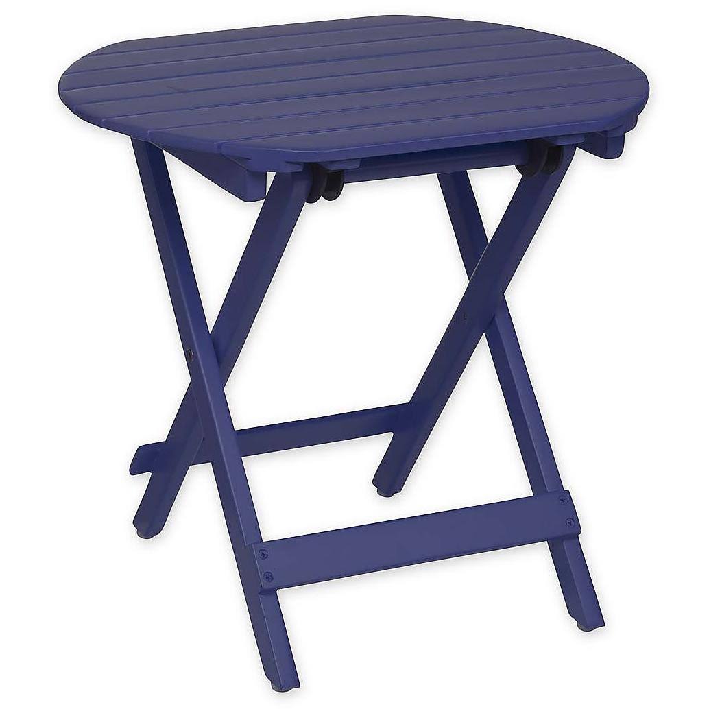 Blue Eucalyptus Wooden Side Table Z556