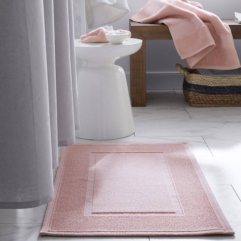 Soft Pink Cotton Bath Mat R7249
