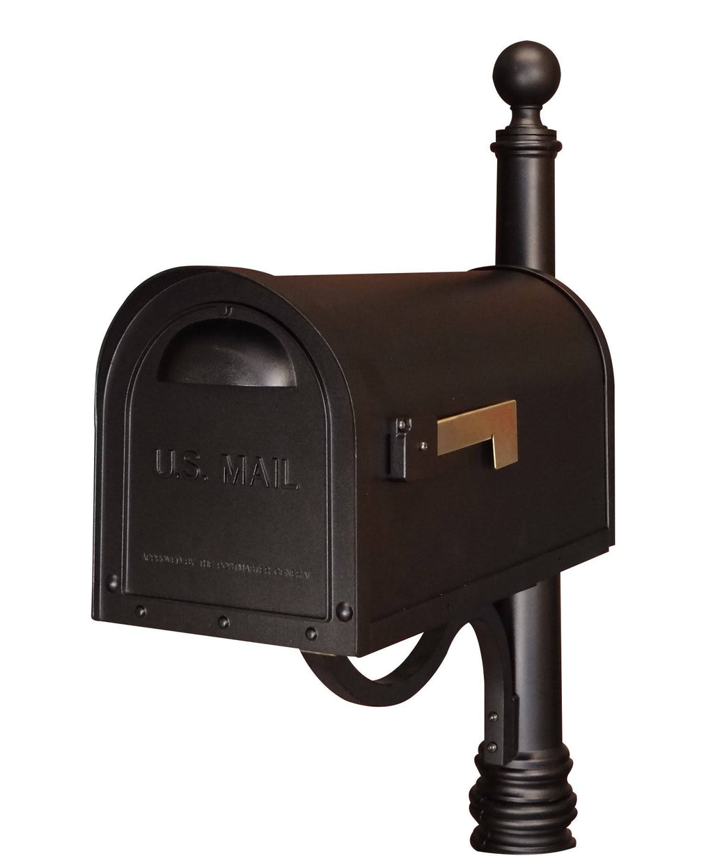 Black Classic Curbside Mailbox B700