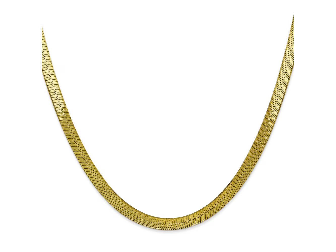 10 kt Yellow Gold Herringbone Chain 22 Inches O66775