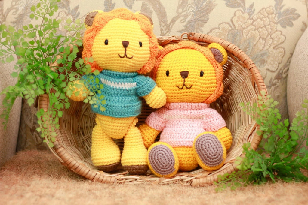 Yellow Lion Plush Toy 11" C349