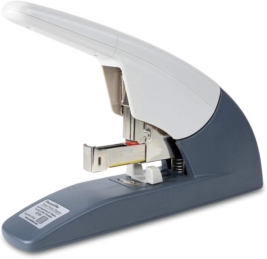 Heavy Duty Flat Clinch Stapler, 20 to 175 Sheets, 3/4" Leg-Length Staple, Includes 400 Staples and Staple Remover, Pack of 2 F194