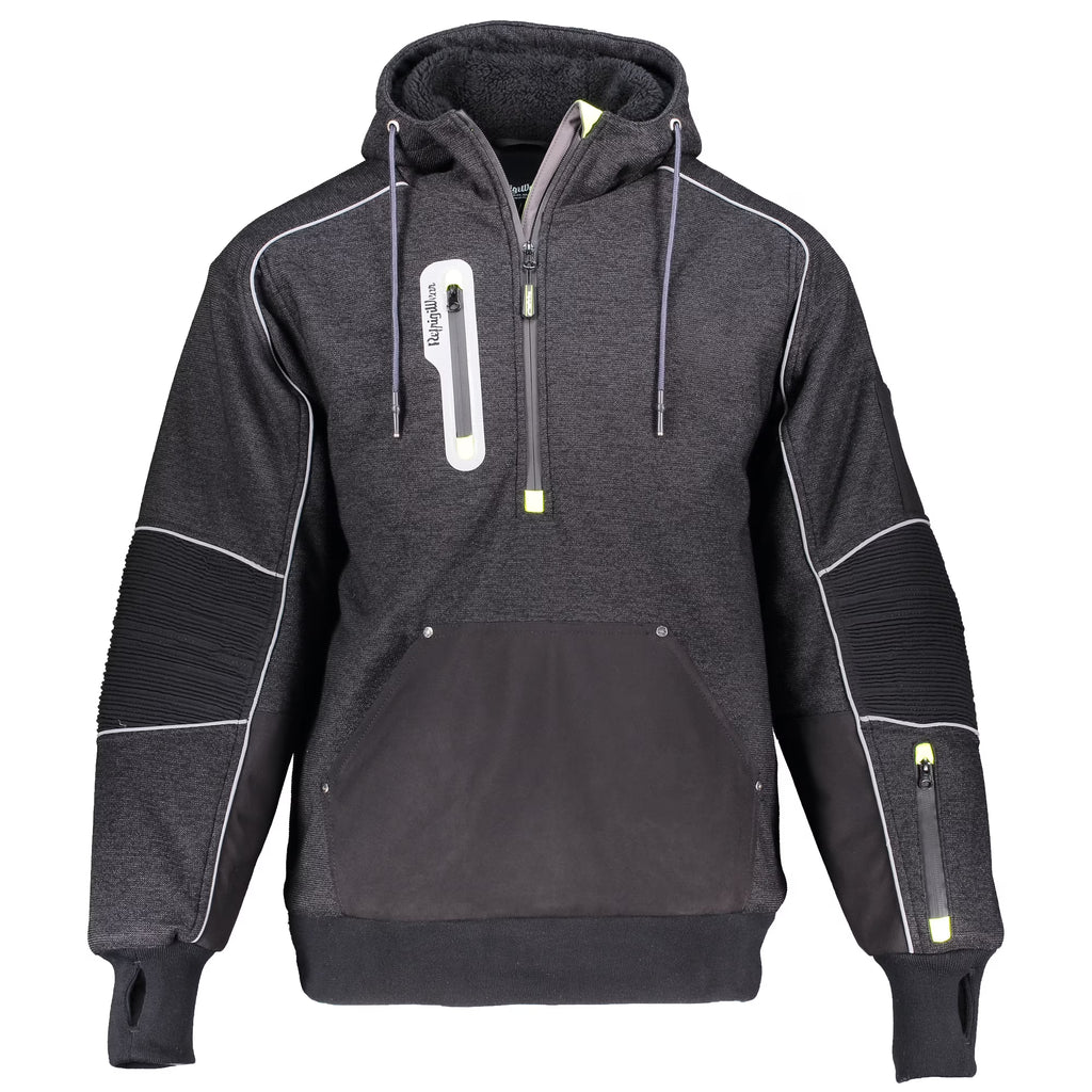 Black Reflective Insulated Hoodie Z6340