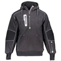 Black Reflective Insulated Hoodie Z6340