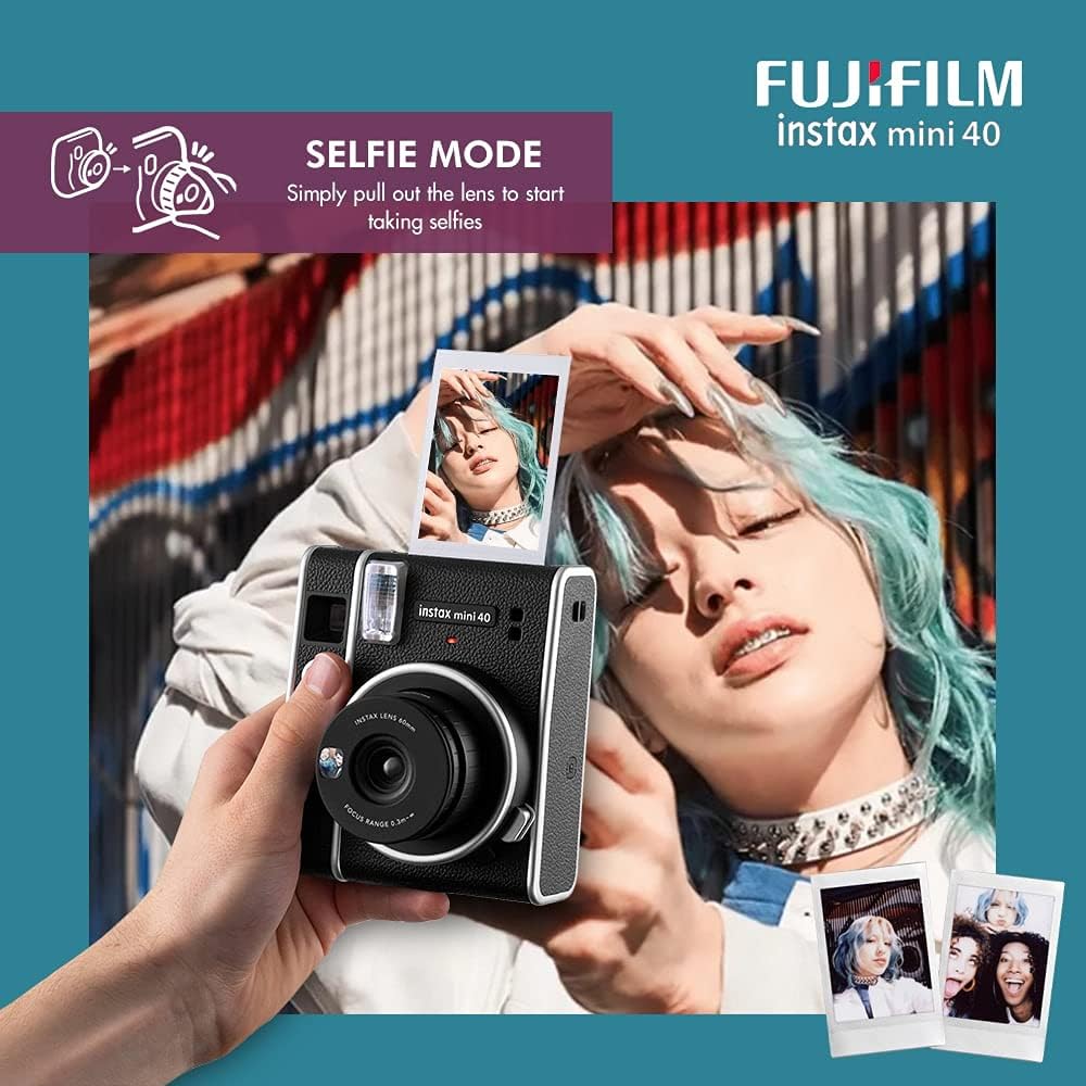 Instax Mini 40 Instant Film Camera with 20 Sheets Instant Mini Film B850982