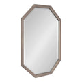 Octagon Wall Mirror, Gray 24x36 H67803