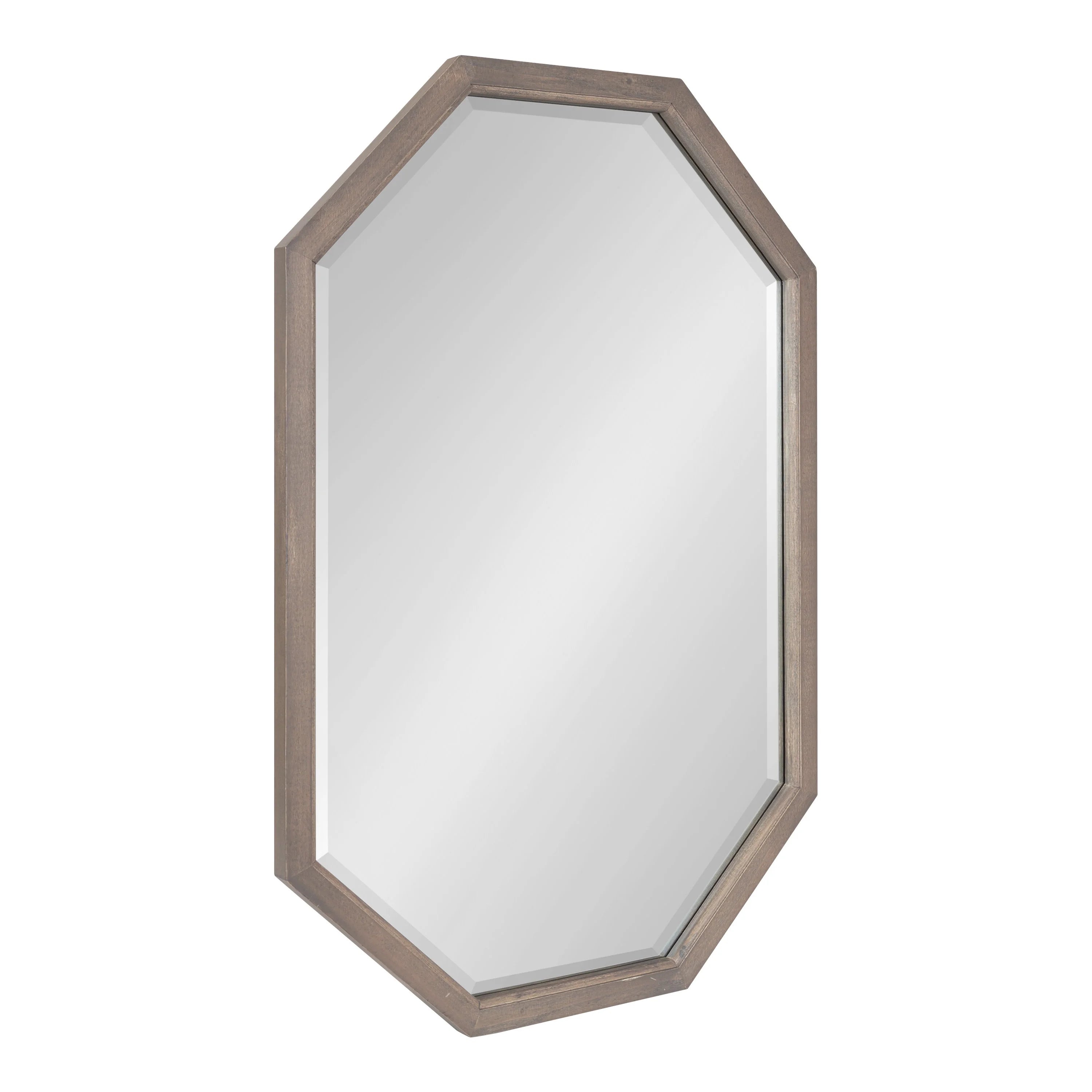 Octagon Wall Mirror, Gray 24x36 H67803