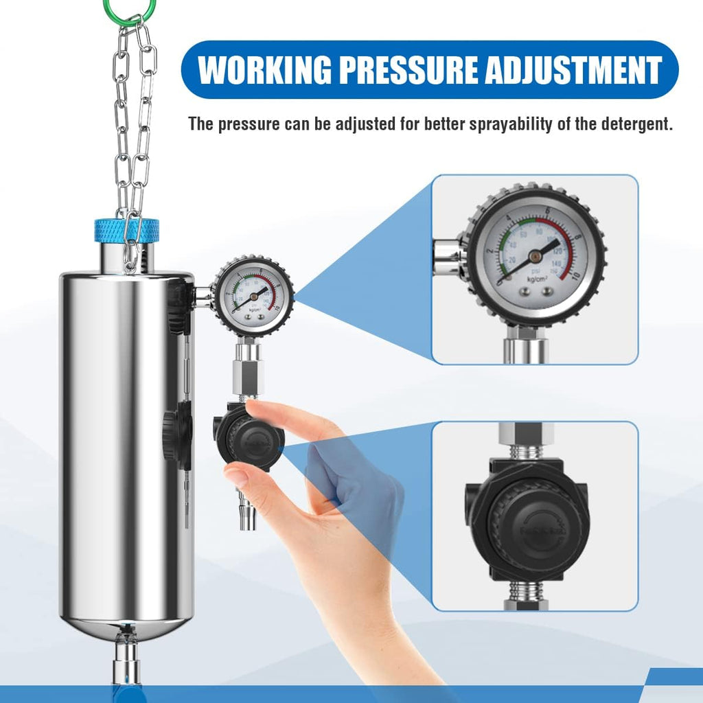 Fuel Injector Cleaner Machine for Gasoline Car, Non-Dismantle Fuel System Cleaner Set S8431