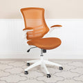 Tan Mesh Mid-Back Desk Chair E6238