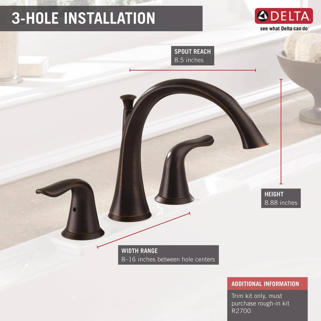 Venetian Bronze Roman Tub Trim C679