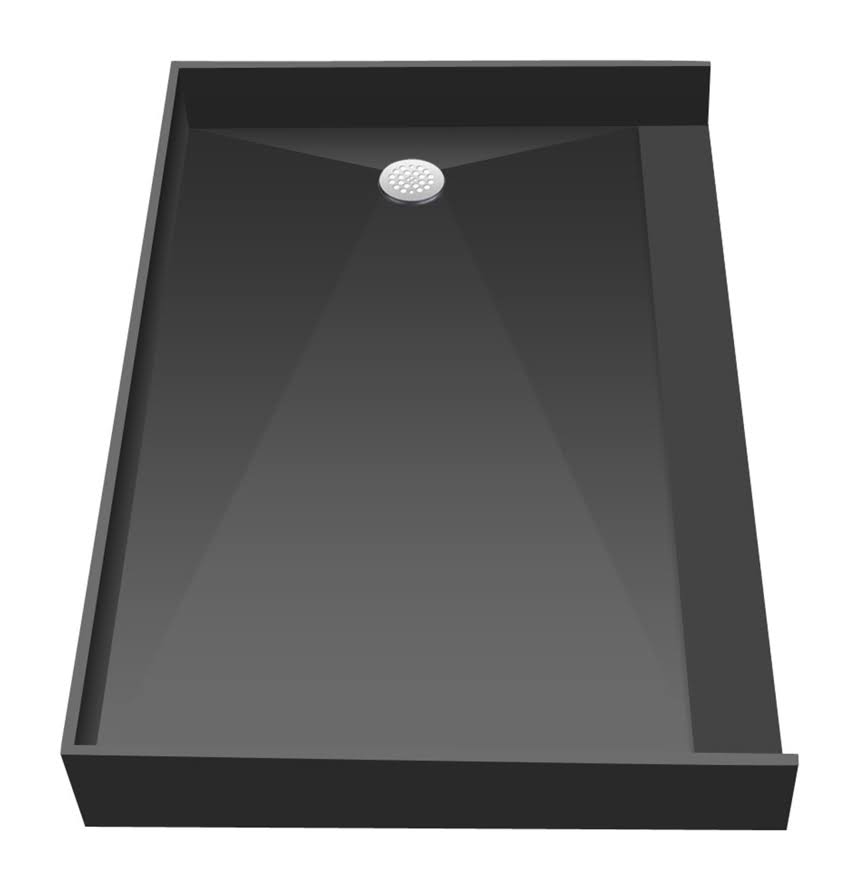 37x22 x 63x22 Shower Base with Drain Plate W2871
