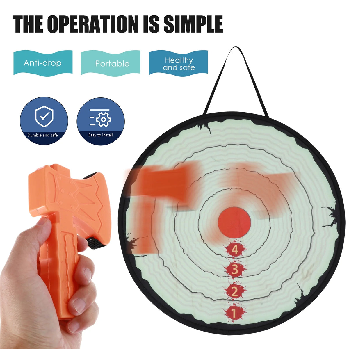 Children Throwing Axe Dart Toy Dart Board Toy Kids Sticky Ball Toy A383