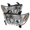 Chrome Ccfl Halo Projector Headlights W874