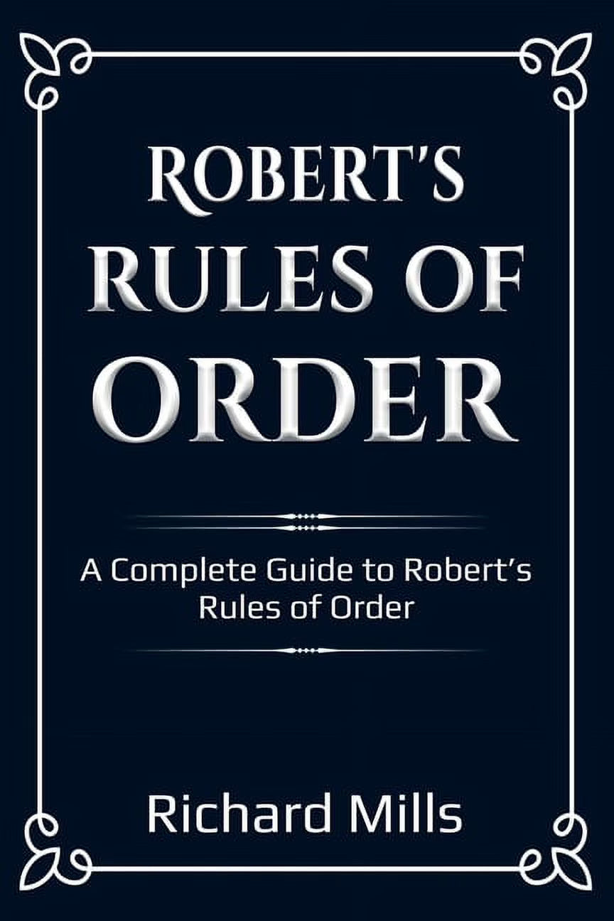 Robert's Rules of Order (Paperback) V14844