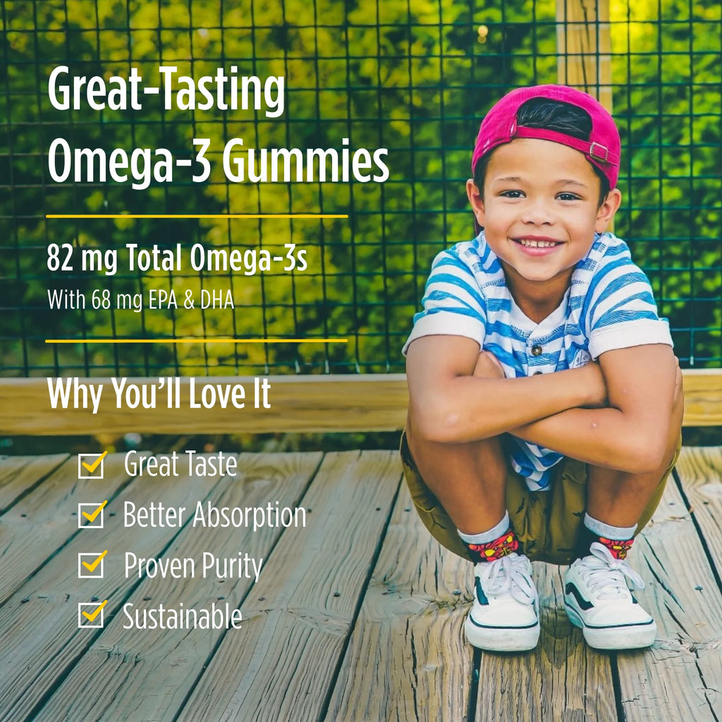 Nordic Omega-3 Gummies for Kids, 82 Mg, EPA & DHA, 120 Ct D8060