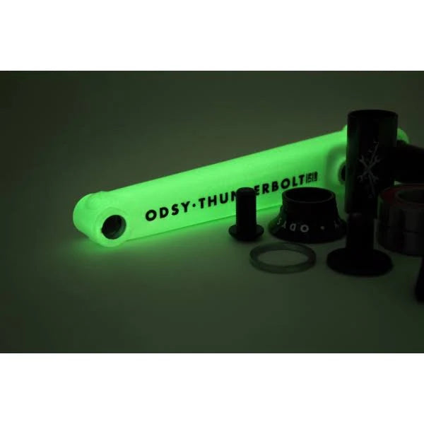 Glow White Thunderbolt Cranks with Bb K9246