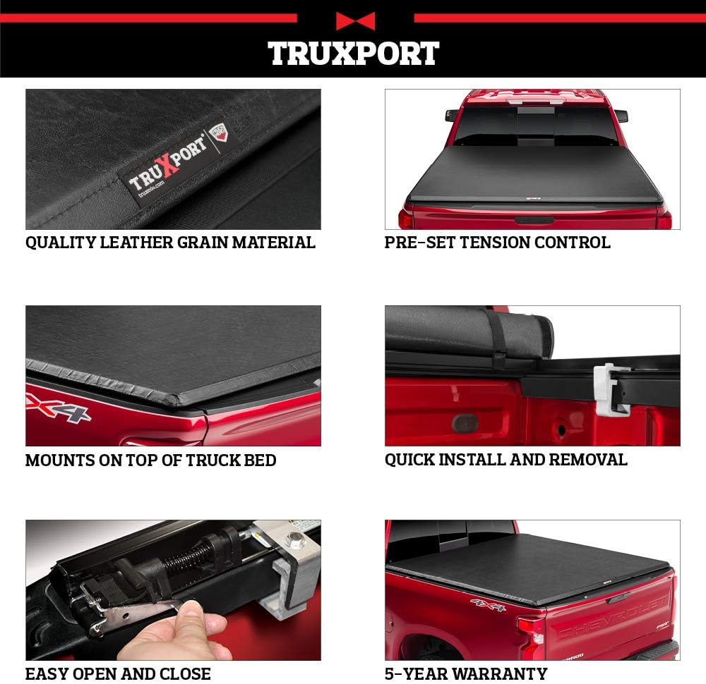 Soft Roll Up Truck Bed Tonneau Cover S113