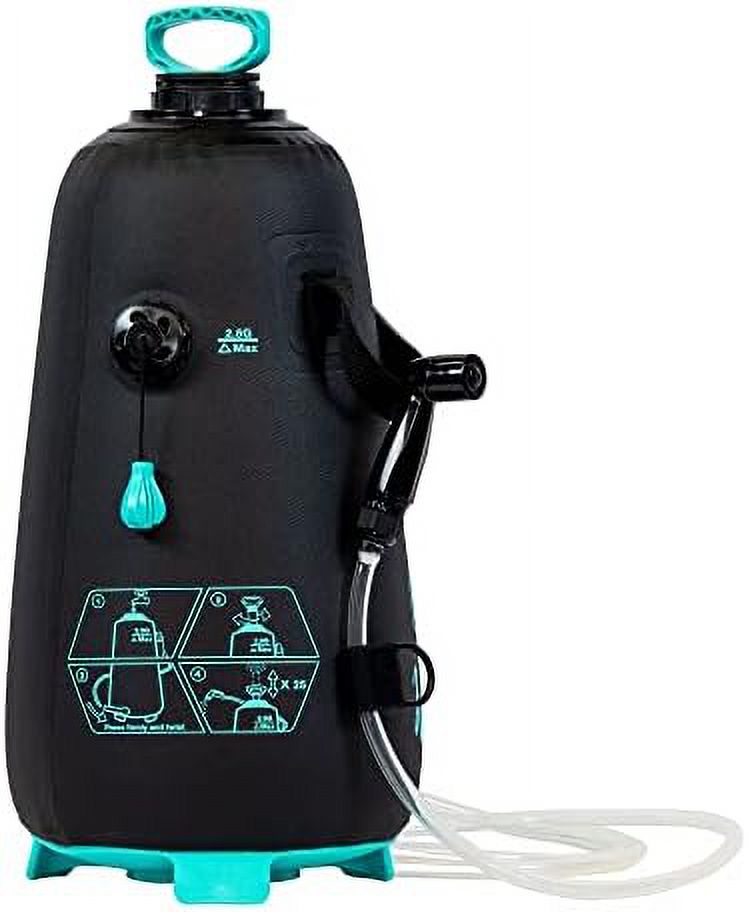 Portable Shower with Travel Case, Shower Head and 7Ft Hose, Holds 2.5 Gallons V977858