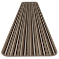 Mocha Brown Stripe Skid-Resistant Carpet Runner 8 ft. x 36 in. E950