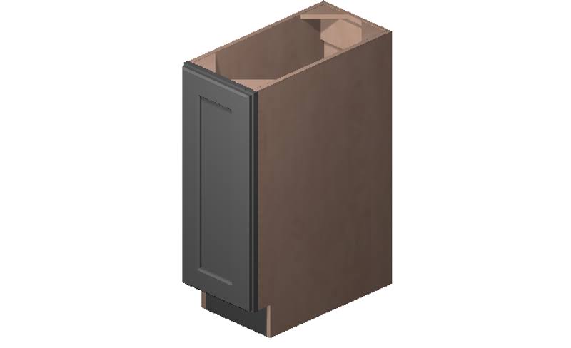 Grey High-Density Fiberboard Base Cabinet D66796