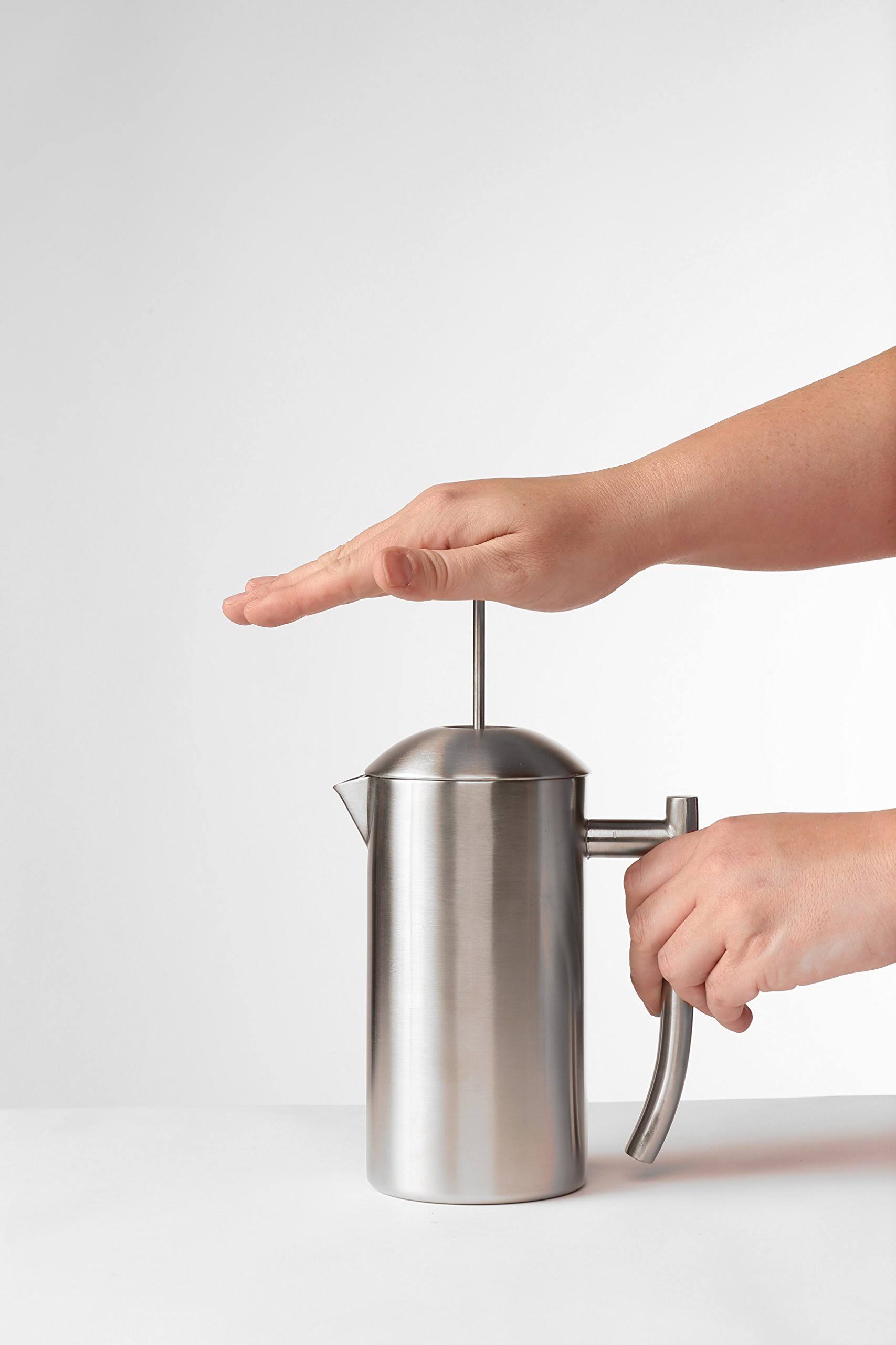 Double Wall Stainless Steel French Press Coffee Maker 17-Ounce C999