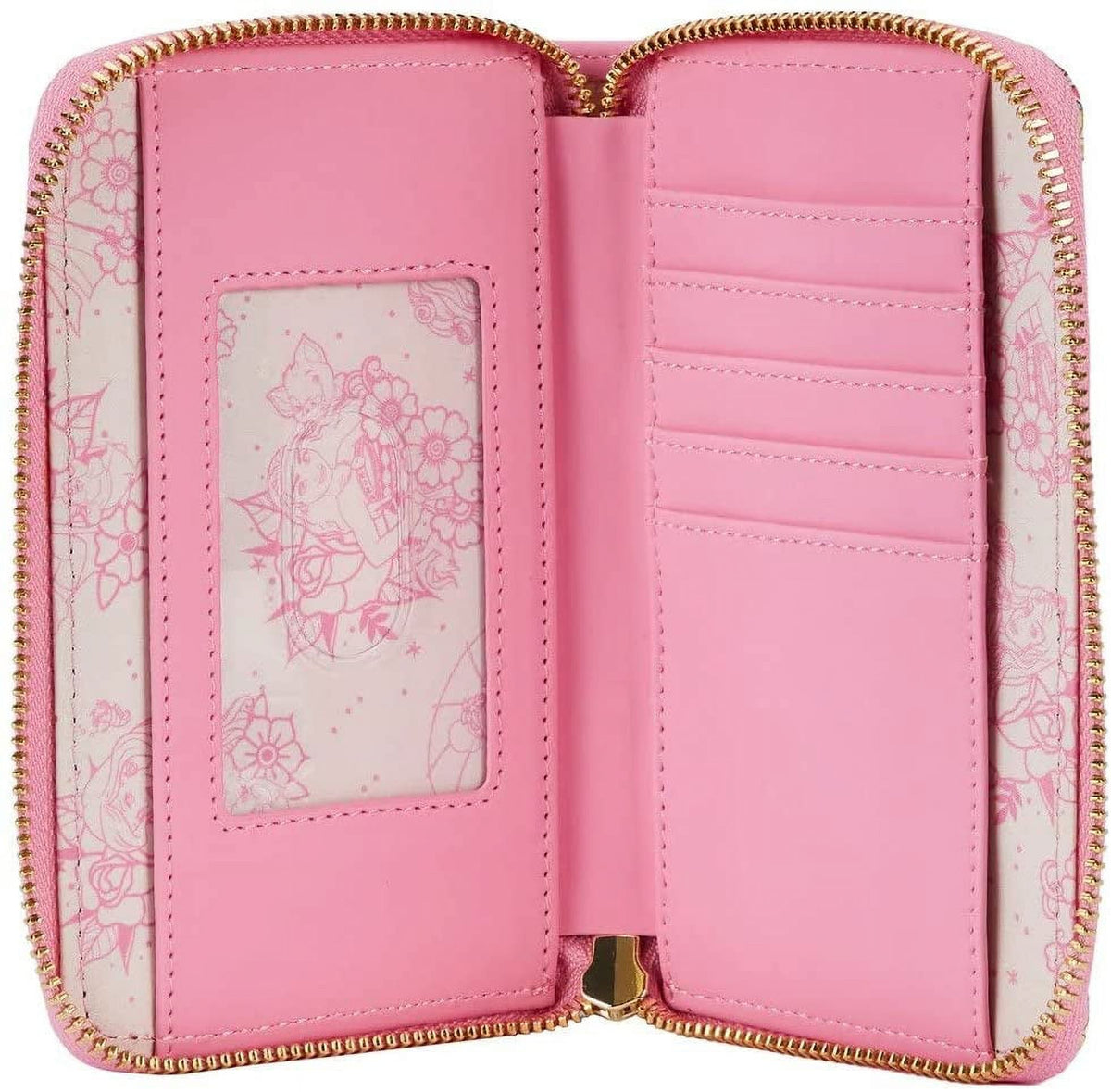 Princess Tattoo Zip Around Wallet A169129