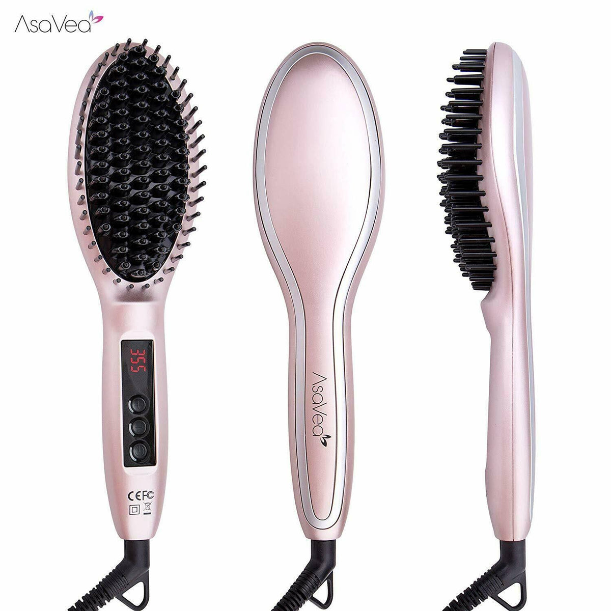 Rose Gold Hair Straightening Brush U13248