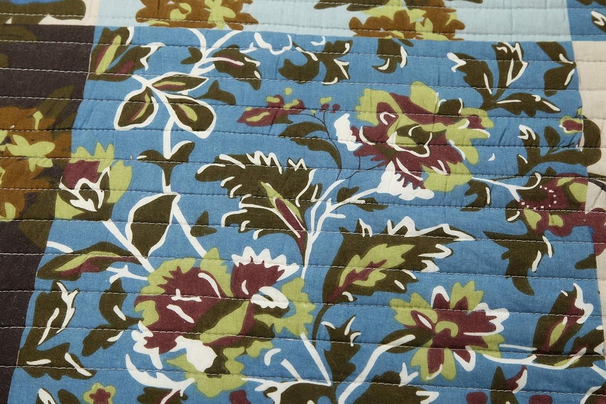 California King Lightweight Cotton Reversible Bedspread Set G39455