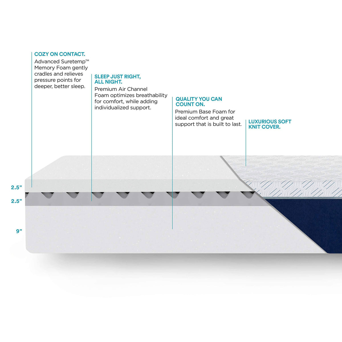 Queen Medium Memory Foam Mattress M783171