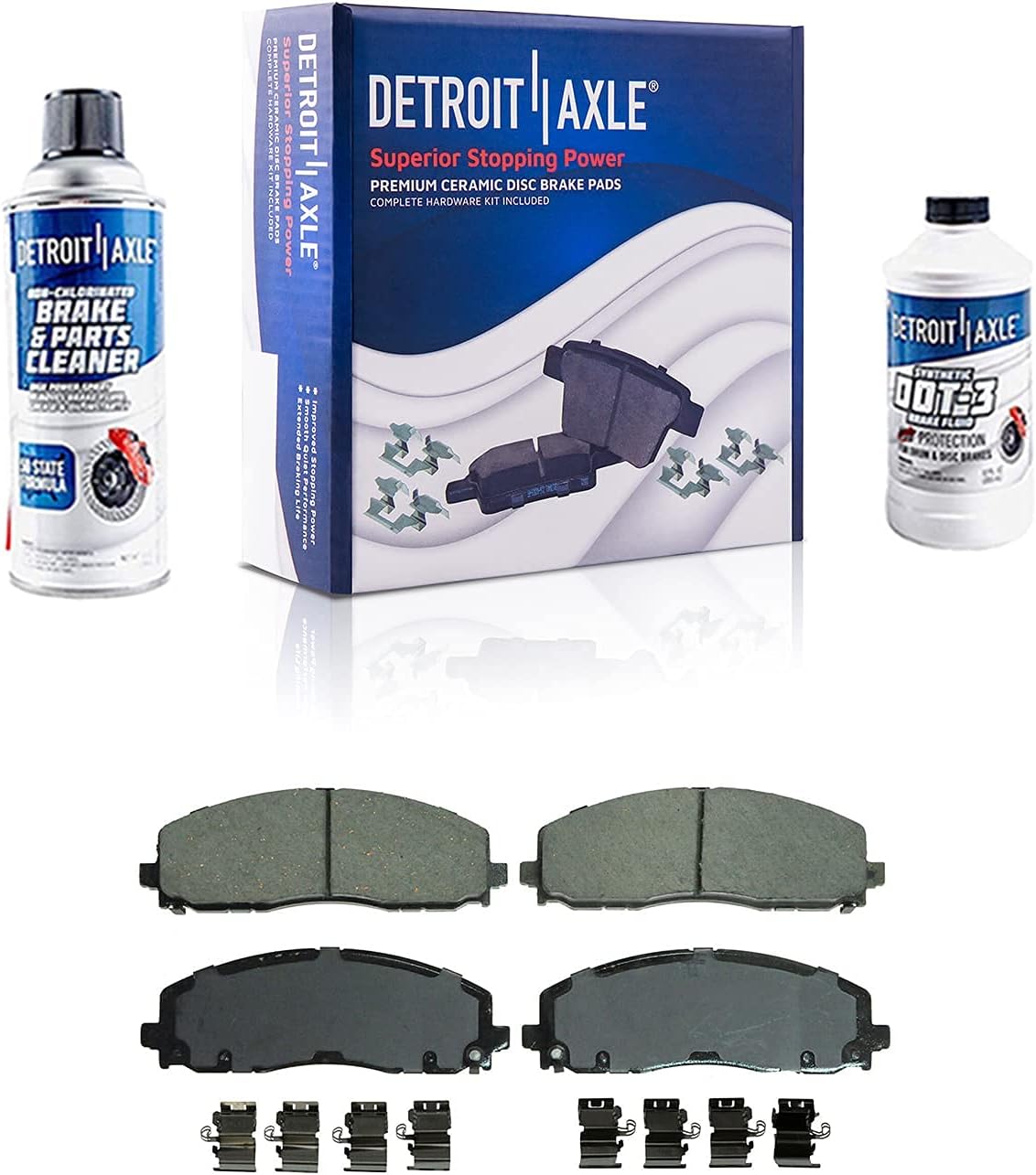 Drilled & Slotted Rotors + Brake Pads Replacement for Town & Country Grand Caravan Journey Ram C/V VW Routan S45178