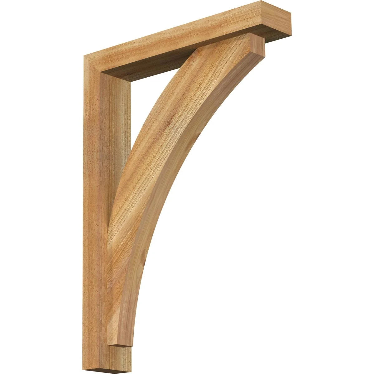 Rough Sawn Bracket with Offset Brace, Western Red Cedar A96992