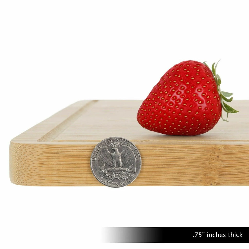 Bamboo Cutting Board with Juice Groove H617297