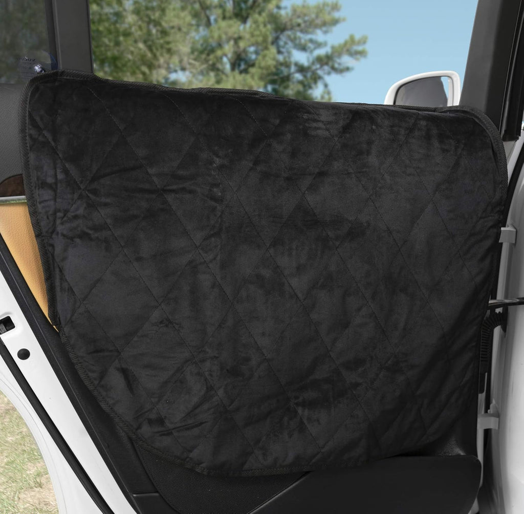 Velvet Car Door Protector, Washable Waterproof, Set of 2 London Grey R54378