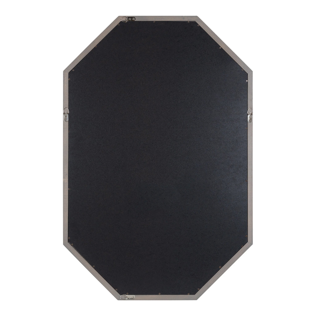 Octagon Wall Mirror, Gray 24x36 H67803