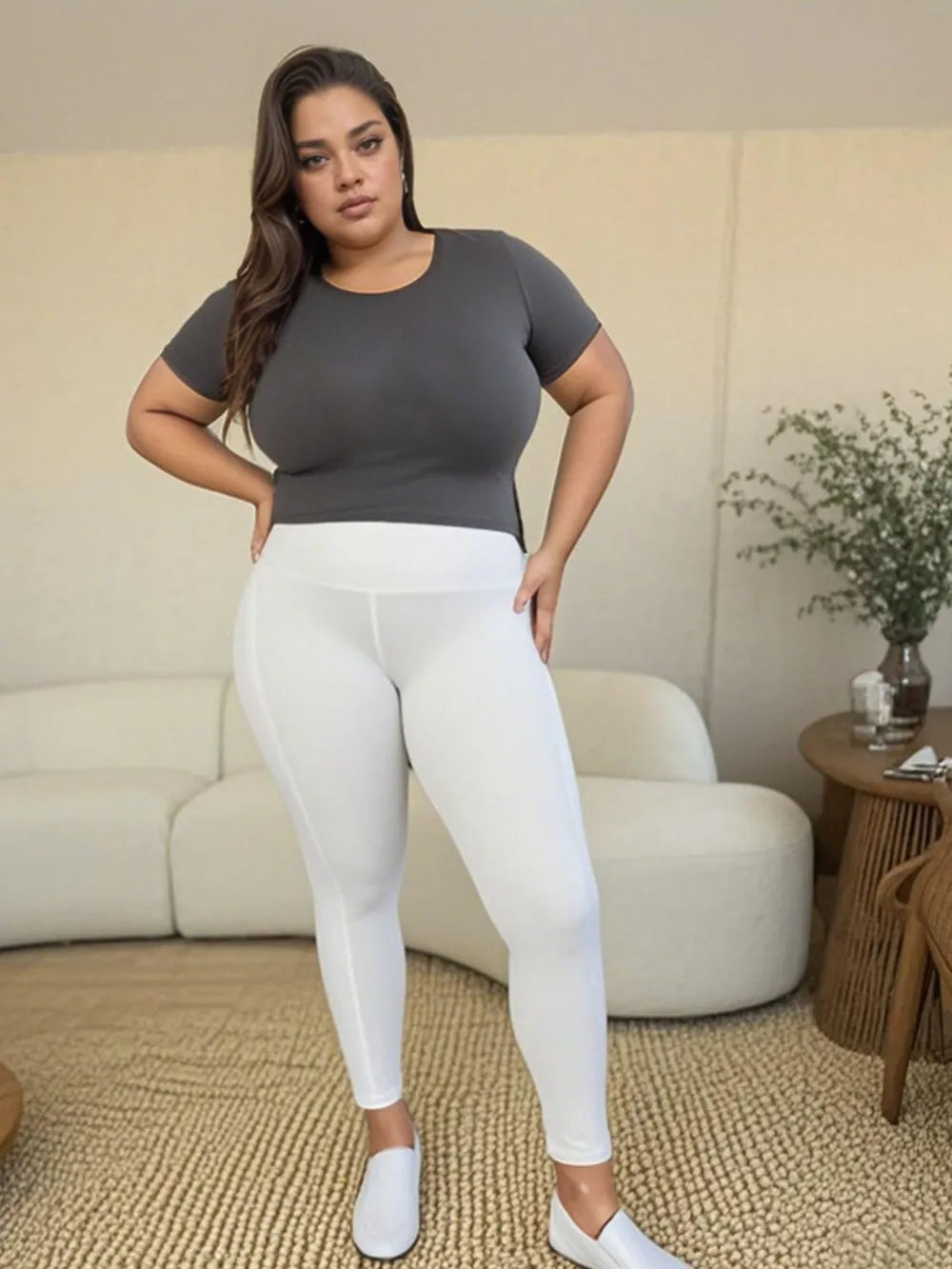 Wide Waistband Sports Leggings