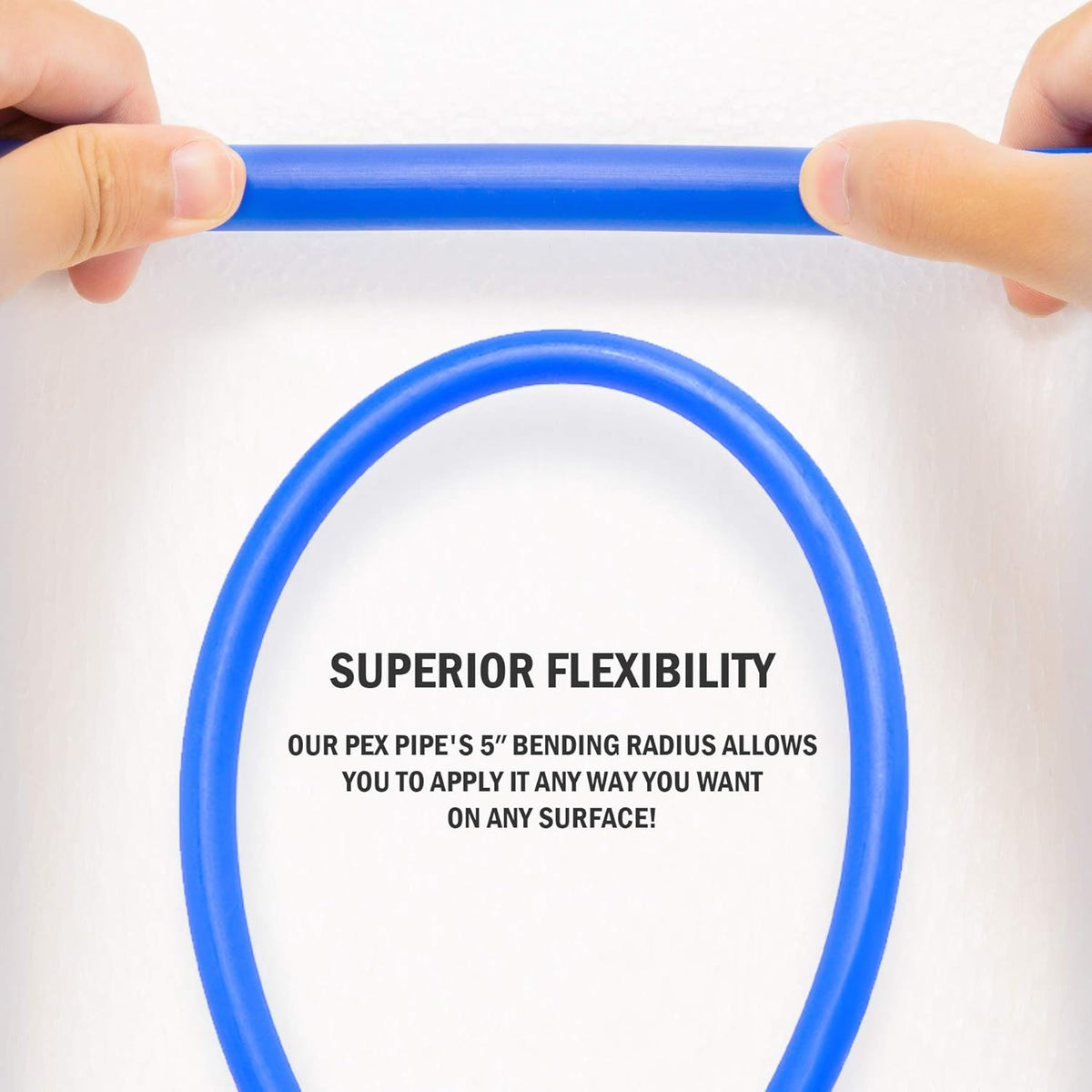2 Rolls of 300ft PEX-B Coil Hose, Red+Blue Y7147