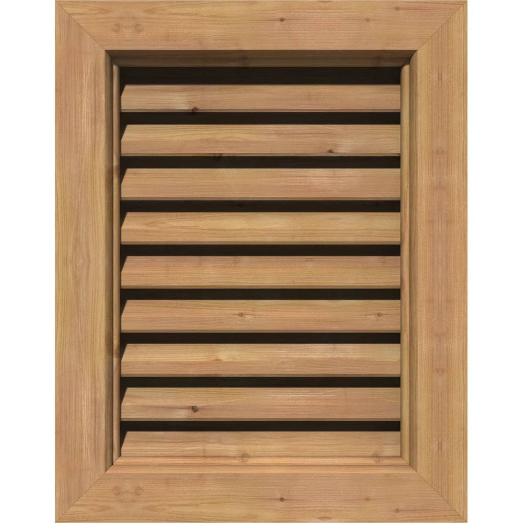 Unfinished Functional Vertical Gable Vent V416005