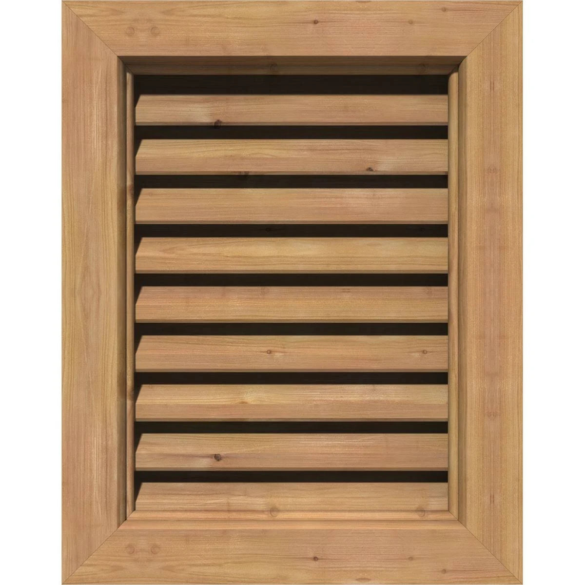 Unfinished Functional Vertical Gable Vent V416005