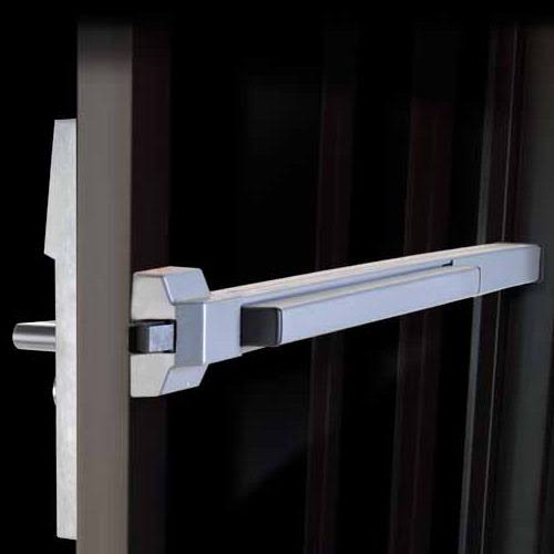 Narrow Stile Key Card with Keypad Exit Trim Satin Chrome Z977934