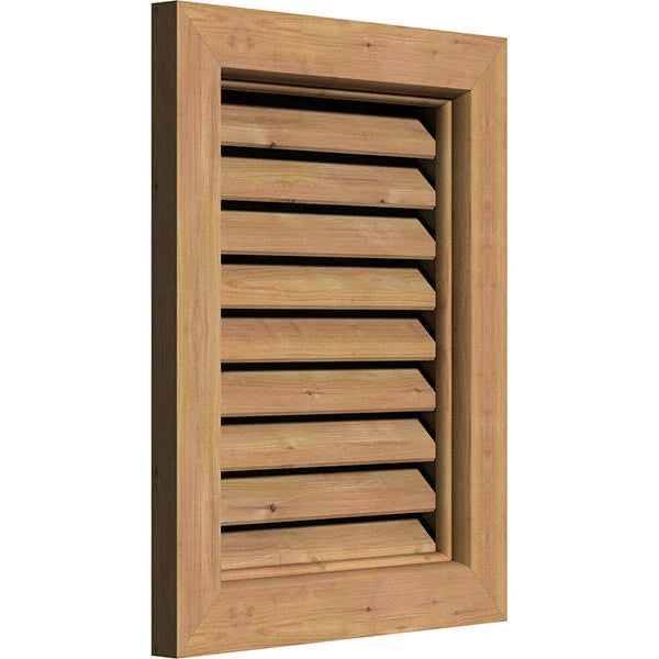 Unfinished Functional Vertical Gable Vent V416005